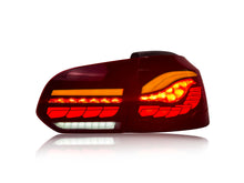 Smoked/Red LED Tail Lights For VW Golf  6 MK6 2009-2013 w/Sequential