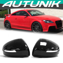 Glossy Black Rearview Mirror Cover Caps Replacement for Audi R8 TT MK2 8J TTS TT RS 2006-2014 mc54