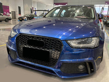 Gloss Black Honeycomb Front Grille Grill for AUDI A4 S4 B8.5 2012-2015 fg89