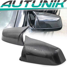 L+R Carbon Look O/S Wing Mirror Cover Caps for BMW 5 Series E60 E61 6 Series E63 E64 LCI 08-11