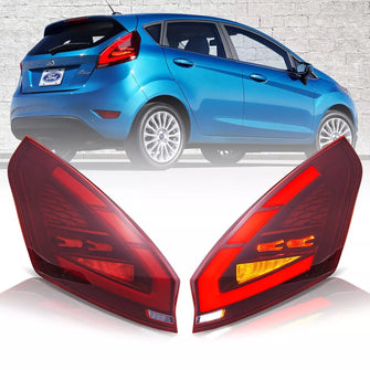 LED Tail Lights For Ford Fiesta Hatchback 2008-2019 Sequential Turn Signal