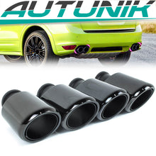 Glossy Black Muffler Pipes Exhaust Tips for Porsche Cayenne 92A 10-14