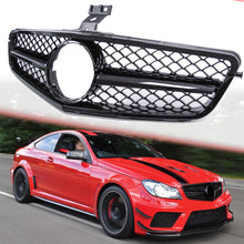 Fit for Mercedes Benz C-Class W204 C230 C280 2008-2014 Black Front Bumper Grille Grill