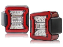 LED Rear Tail Lights for Jeep Wrangler JL 2018-2024 Upgrade Lamps Clear Red