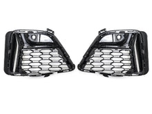 Black Front Bumper Fog Light Grille Cover For BMW 3 Series G20 Sedan M Sport Bumper 19-22