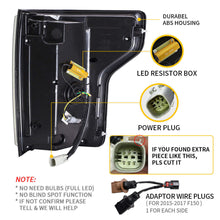 Smoked LED Tail Lights for 2015-2020 Ford F150 F-150 Yellow Turn Singal