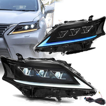 FULL LED Headlights for 2013-2015 Lexus RX 350 450H w/ Blue DRL Animation
