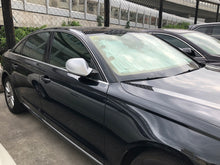 Matte Chrome Side Wing Mirror Cover for Audi A6 S6 C7 RS6 W/O Lane Assist 12-18