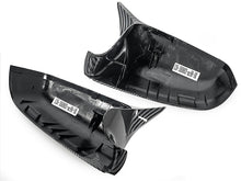 L+R Carbon Look O/S Wing Mirror Cover Caps for BMW 5 Series E60 E61 6 Series E63 E64 LCI 08-11