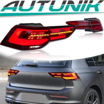 LED Tail Lights Sequential For 2021-2024 VW Golf 8 MK8