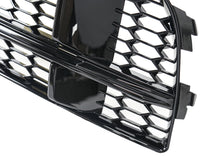 Black Front Bumper Fog Light Grilles Cover For Audi A3 S3 8V S-Line 2017-2020