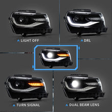 Headlights LED DRL Set For Chevrolet Camaro 2014 2015 Front Lamps Assembly