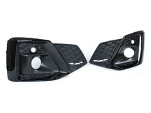 Black Front Bumper Fog Light Grilles Cover For Audi A5 S5 F5 S Line 2020+