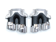 C43 Black Rear diffuser+Chrome Exhaust Tips For Mercedes Benz C-class C205 A205 Coupe AMG Line 15-20