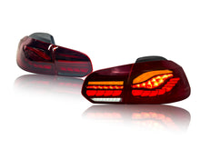 Smoked/Red LED Tail Lights For VW Golf  6 MK6 2009-2013 w/Sequential