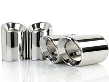 4x Chrome Exhaust Pipe Tail Muffler Tips For BMW F87 M2 F80 M3 F82 F83 M4 60mm Pipes