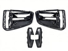 Black Front Bumper Fog Light Grilles Cover For BMW 4 Series G22 G23 M sport bumper 21-26
