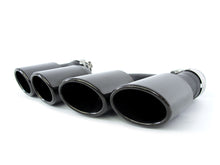 Black Rear Diffuser + Exhaust Tips for Audi A4 B9 S-line Sport Bumper 2017-2019