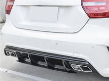 Rear Bumper Diffuser + Exhaust Tips for Mercedes W176 AMG Bumper 15-18