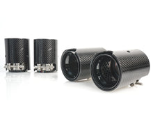 4x Carbon Fiber Exhaust Tips for BMW F80 M3 F82 M4 65-67mm pipes Gloss Black Inner