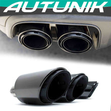 Sport Muffler Tail Tip Exhaust Pipe Black for Porsche Cayenne E-Hybrid 2018-2024