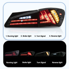LED Tail Lights for Lexus IS250 IS350 ISF 2006-2015 Smoked Lens Rear Lamp