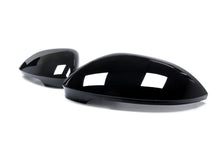Glossy Black Side Mirror Cover Caps Replacement for VW Golf MK8 2022+ No Assist