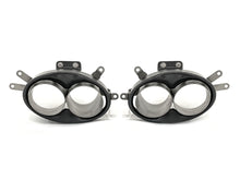 Matte Carbon Fiber Exhaust Tips for Audi RS6 C7 C8 RS7 Akrapovic Style Tailpipes