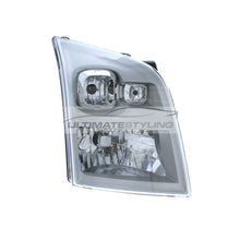 Headlights for Ford Transit Mk7 Van 2006-2014 Chrome Headlamps