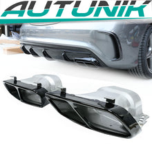 Black Exhaust Pipe Muffler Tips for Mercedes Benz CLA C117 W117 CLA45 W176 A45 et47