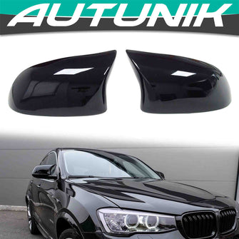 For 2014-2018 BMW X3 F25 LCI X4 F26 X5 F15 X6 F16 Side Mirror Cover Caps Glossy Black mc74