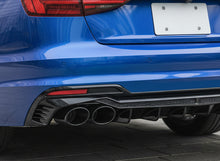 Gloss Black Rear Diffuser w/ Exhaust Tips For 2020–2024 Audi A4 B9.5 Non S-Line