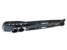 Gloss Black Rear Diffuser with Exhaust Tips For AUDI A4 B9 S Line Facelift 20-24 with 1 pipe each side