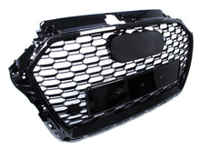 Honeycomb Grille Front Hood Bumper Grill Black For Audi A3 S3 w/o ACC 2017-2019
