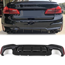 Rear Bumper Diffuser Gloss Black For BMW 5 Series G30 G31 Sport 2017+