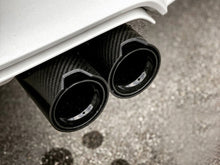 Carbon Fibre Exhaust Tip for BMW 3 Series F30 F31 55-59mm pipe Gloss Black Inner