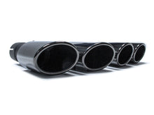 Gloss Black Rear Diffuser with Exhaust Tips For AUDI A4 B9 S Line Facelift 20-24 with 1 pipe each side