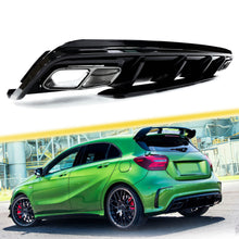 Glossy Black Rear Diffuser Muffler Tips for Mercedes A Class W176 A45 AMG Line di17