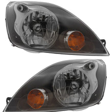 Pair Inner Headlamps Headlights for Ford Fiesta Mk6 ST 2005-2008 Grey Left & Right