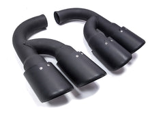 Black Matte Muffler Pipe Exhaust TipTail  for Porsche Cayenne 92A V6 11-14