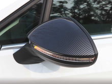 Carbon Look Side Mirror Cover Caps Replacement for VW Golf MK8 2022+ No Assist