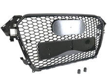 Gloss Black Honeycomb Front Grille Grill for AUDI A4 S4 B8.5 2012-2015 fg89