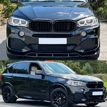 Front Splitter Spoiler Lip Kit Glossy Black For BMW X5 F15 2013-2018