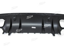 Black Rear Diffuser + Silver Exhaust Tips For Mercedes  W205 S205 C43 amg line 15-21