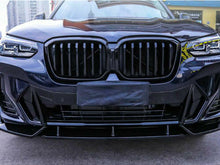 Glossy Black Front Kidney Grille Grill for BMW X3 G01 X4 G02 2022+ w/o Camera