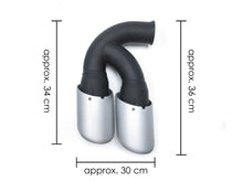 Brushed Silver Exhaust Pipe Muffler Tips For Porsche Cayenne V8 GTS Turbo S 11-14 et9
