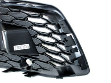 Black Front Bumper Fog Light Grilles Cover For Audi Q5 SQ5 FY S Line 2021+ w/ ACC