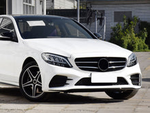 3Pcs Front Bumper Lip Moulding Trim Gloss Black For Mercedes W205 C205 S205 A205 C43 AMG Line 18+