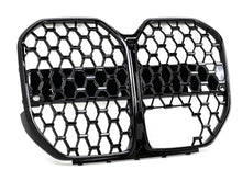 Gloss Black Diamond Front Grille Honeycomb Grill for BMW 4-Series G26 ACC 2022-2024