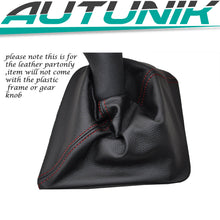 Red Stitch Leather Manual Gear Gaiter For Renault Kangoo 2 MK2 2008-2014